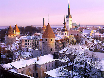 Вид на исторический центр Таллина