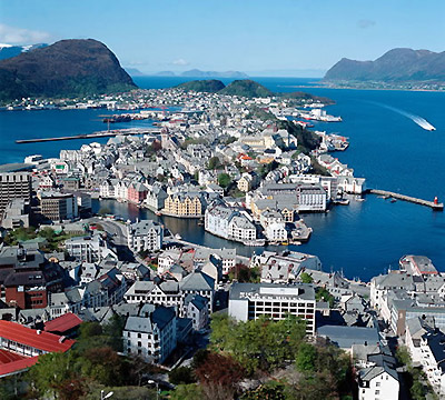 Типичный норвежский город