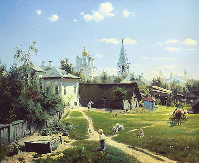 Картина Василия Поленова «Московский дворик»